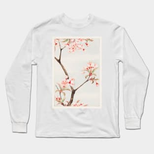 Flower painting, Sakura cherry during 1870–1880 by Megata Morikaga Long Sleeve T-Shirt